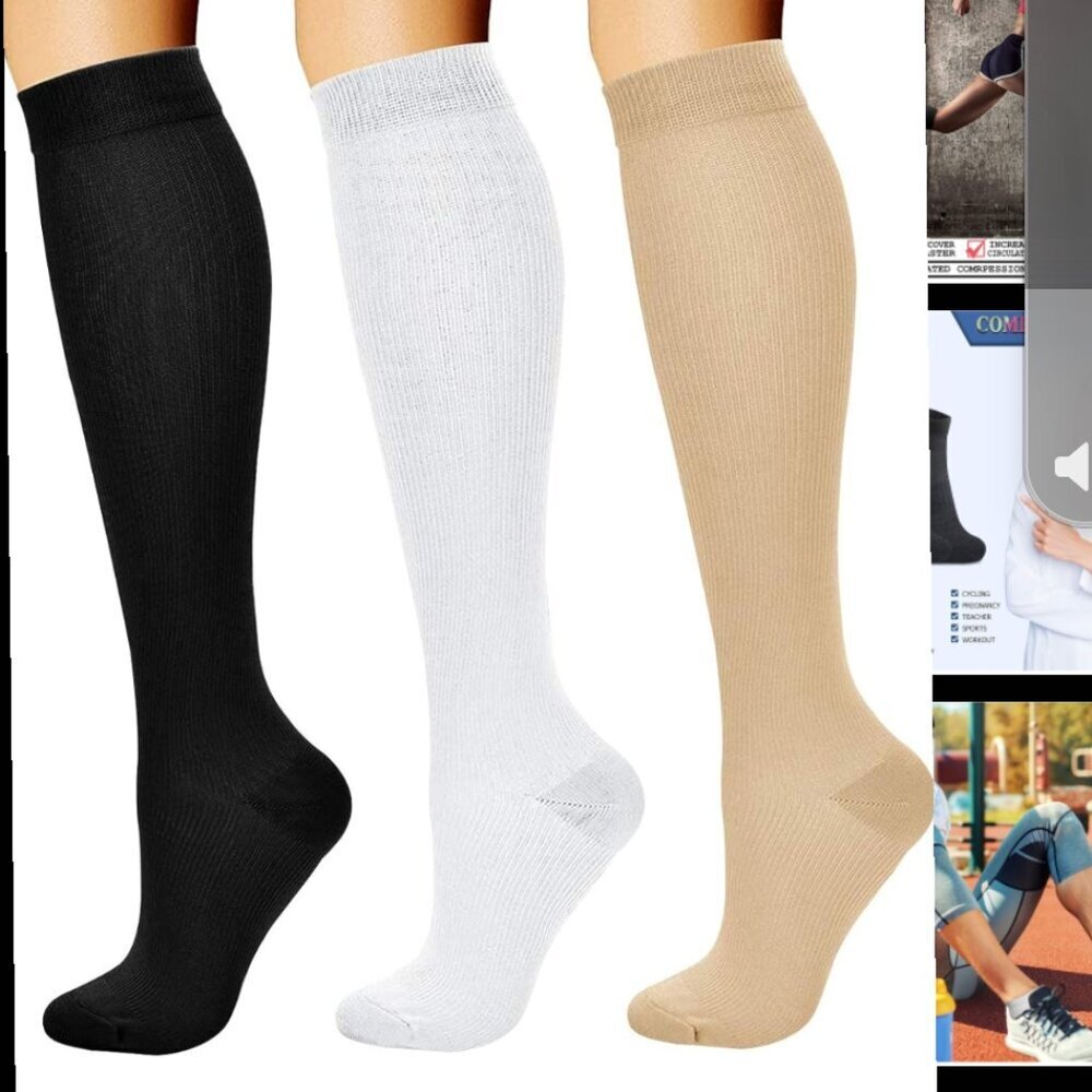 Brand new-Compression Socks 3 Pairs small medoum